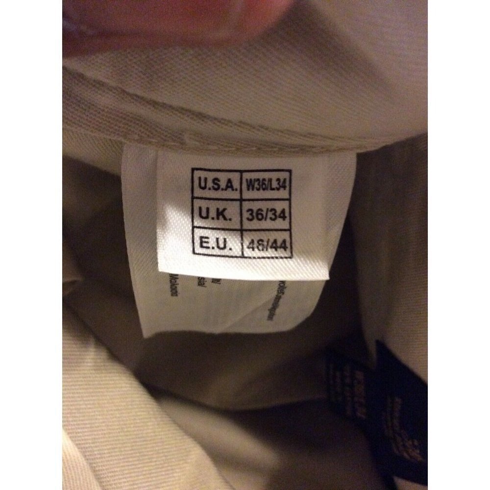 Brooks Brothers 346 Advantage Chino Elliot Pleated Beige Khaki Pants Men's 36x34 - Picture 5 of 11